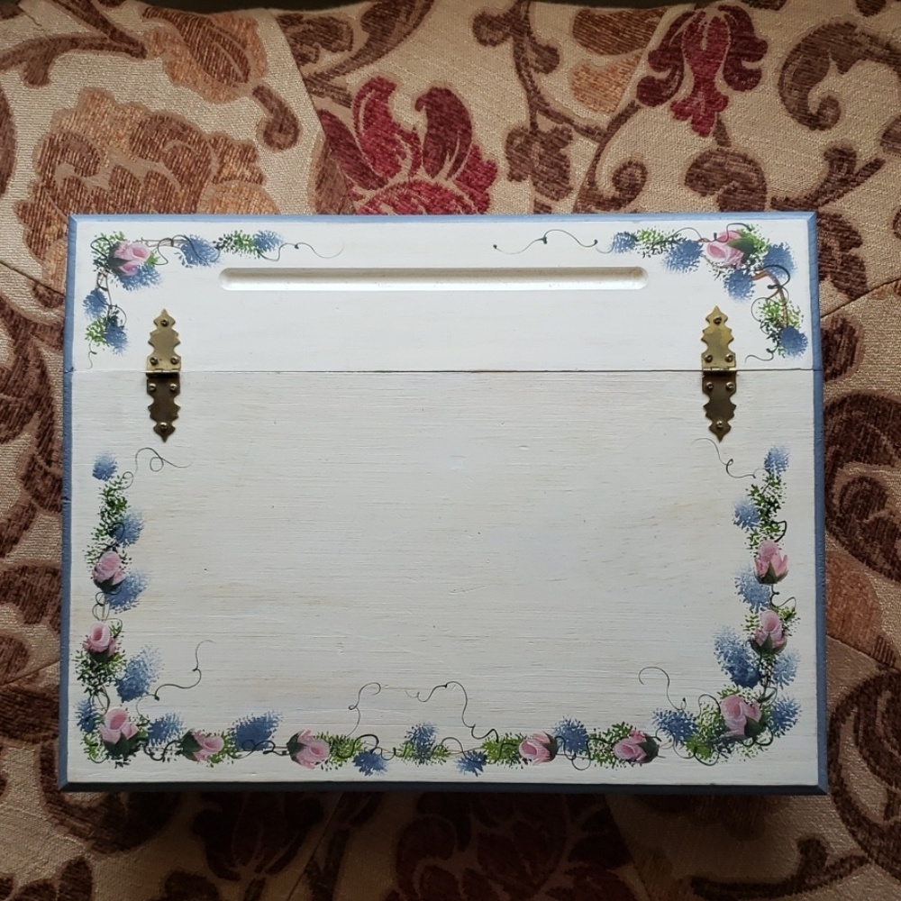 Vintage handpainted writing desk